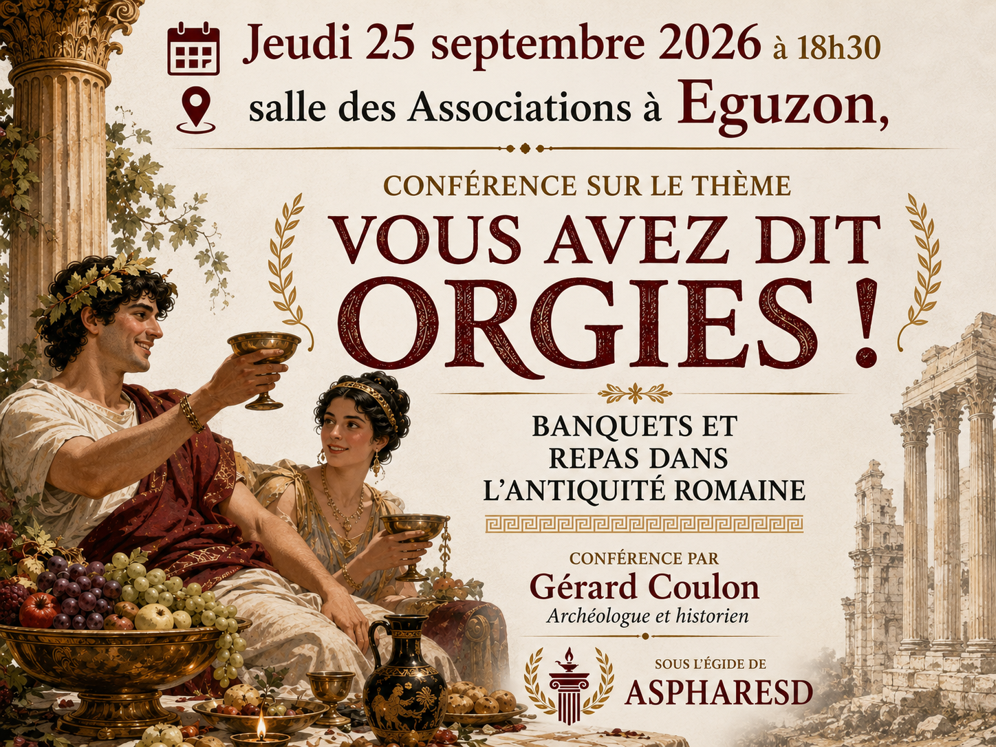Conférence à Éguzon-Chantôme