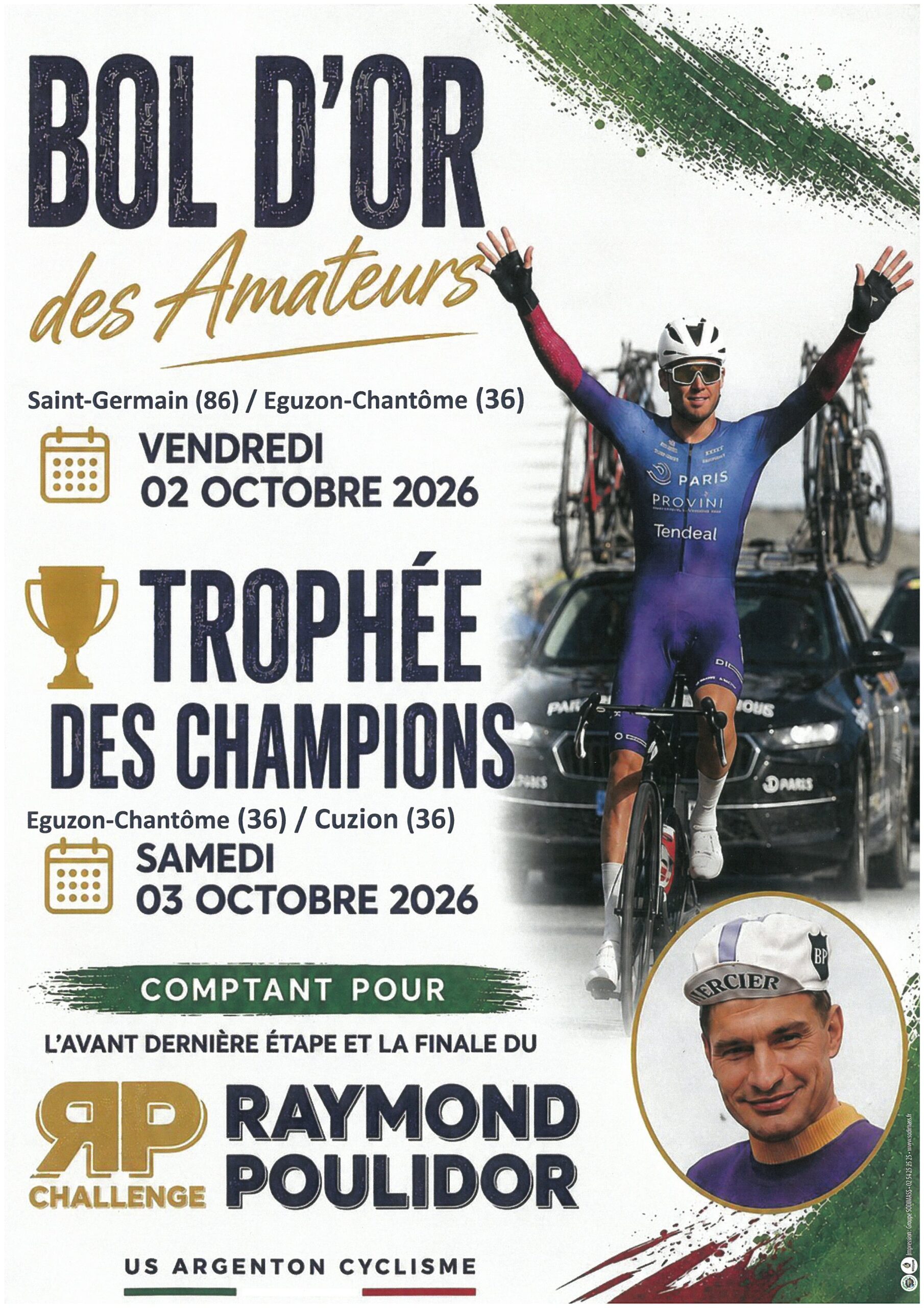 Courses cyclistes à Éguzon-Chantôme